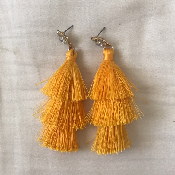 BaubleBar Jewelry - Yellow fringe earrings